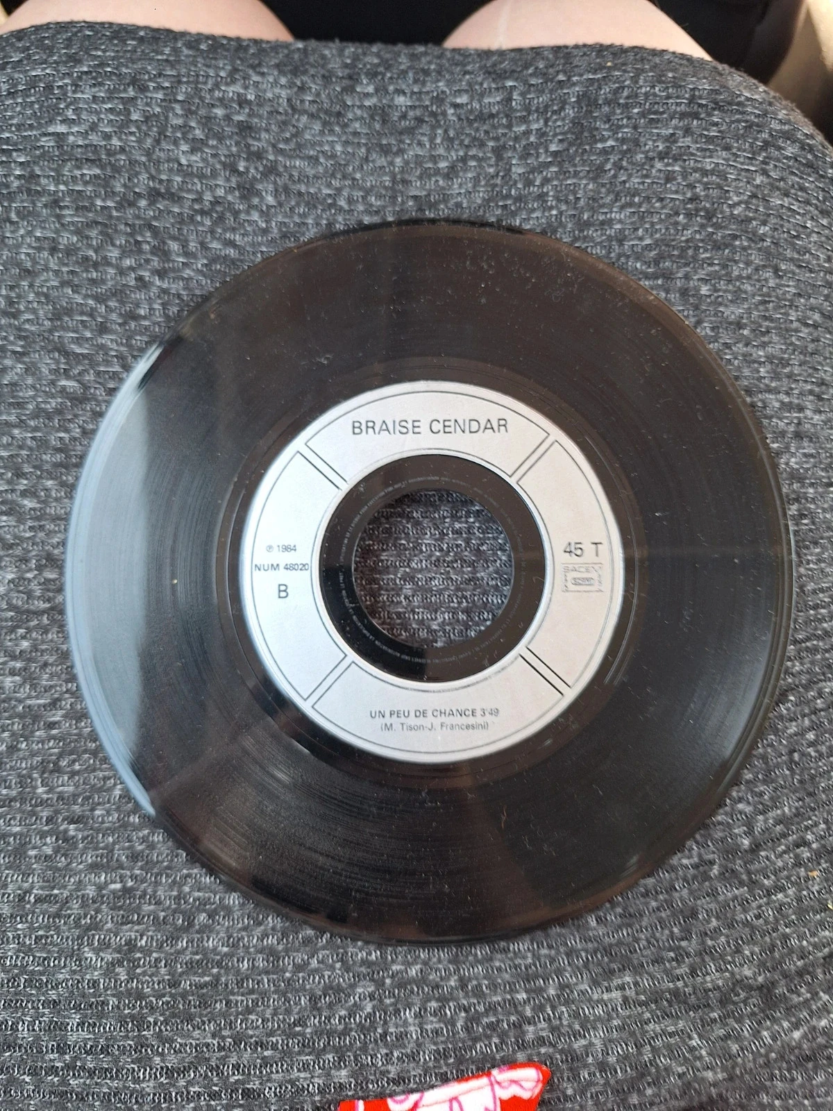 Vinil 45T Braise Cendar Lèves-toi et marches (Lazare) 1984 Raro Synth Pop French Wave – photo 3